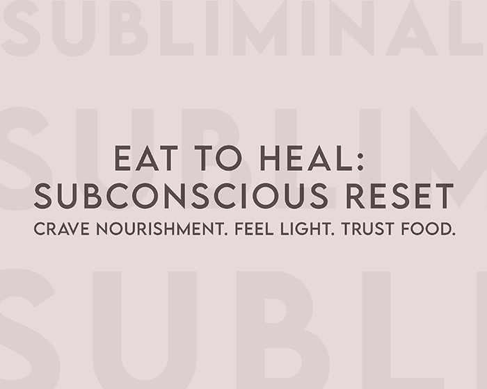 Subliminal Reprogramming for a Lean, High-Carb, Vegan Life
